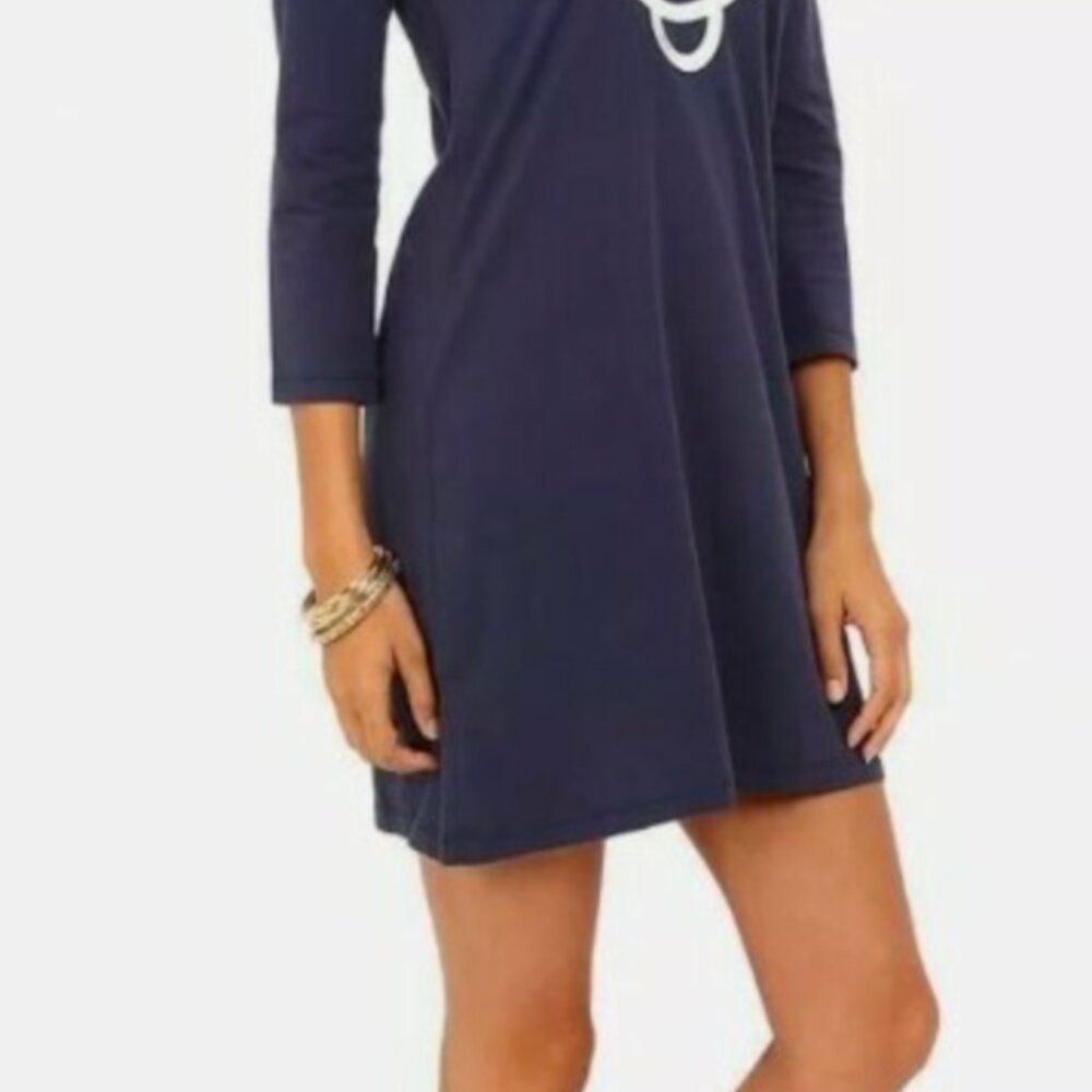 Lily Pulitzer Navy Blue Dress (Medium)